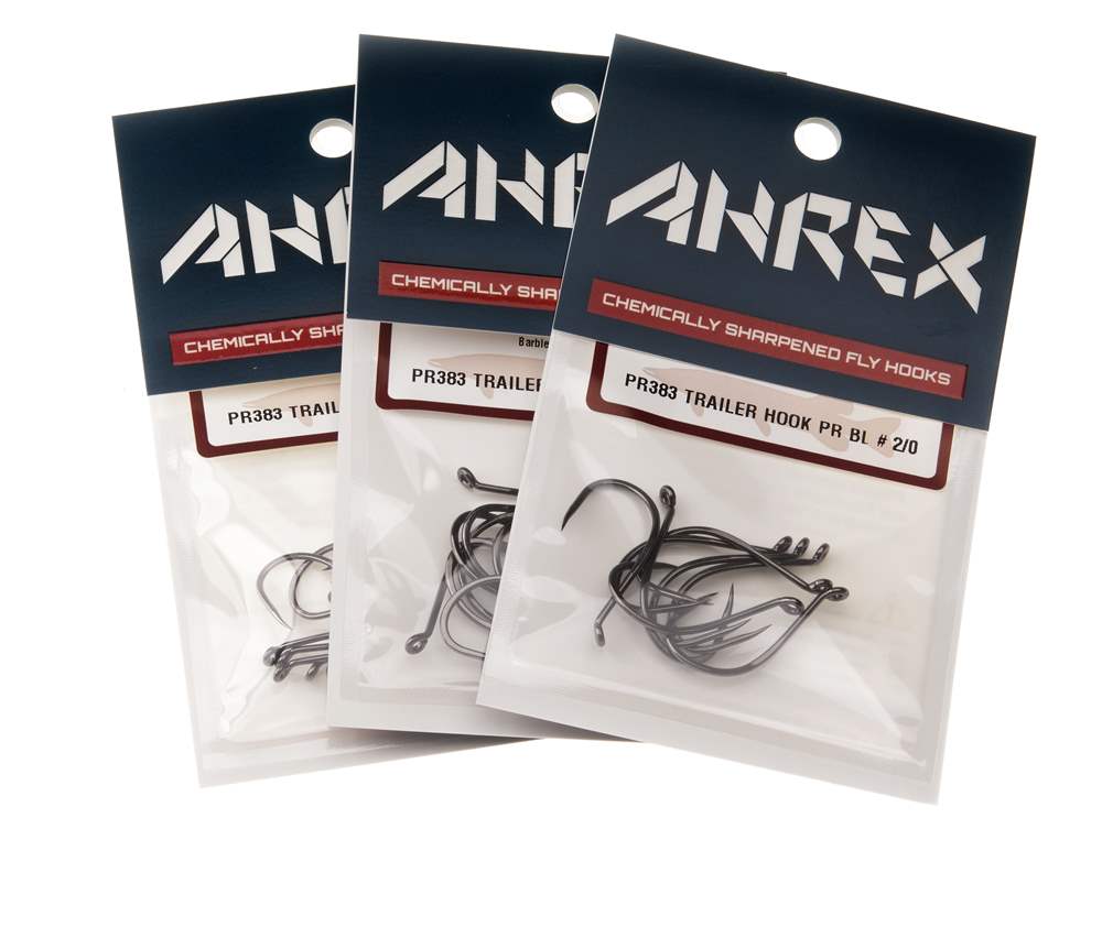 Ahrex Pr383 Trailer Hook, Barbless Pr #3/0 Fly Tying Hooks
